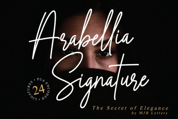 Arabellia Signature Font Poster 1