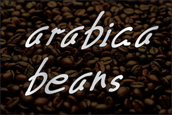 Arabica Beans Font Poster 1