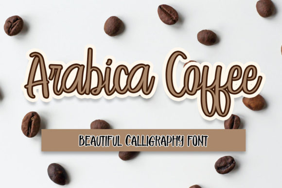 Arabica Coffee Font Poster 1