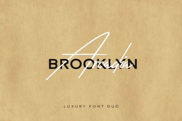 Arcadia & Brooklyn Font Poster 1