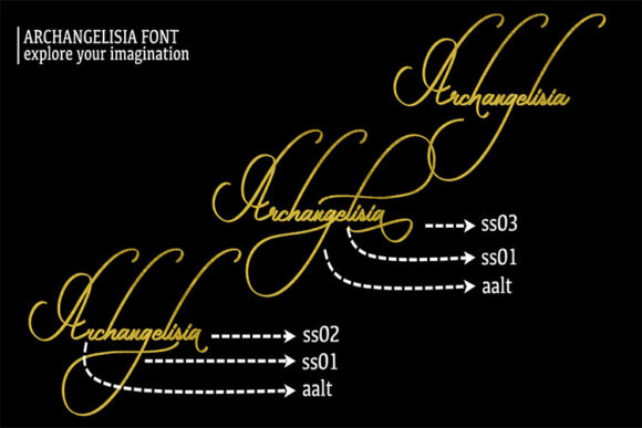 Archangelisia Font Poster 7