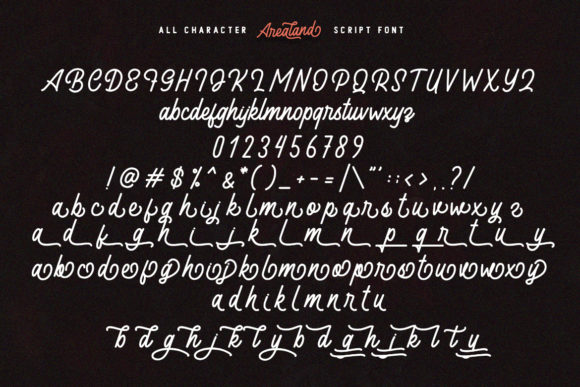 Arealand Font Poster 2