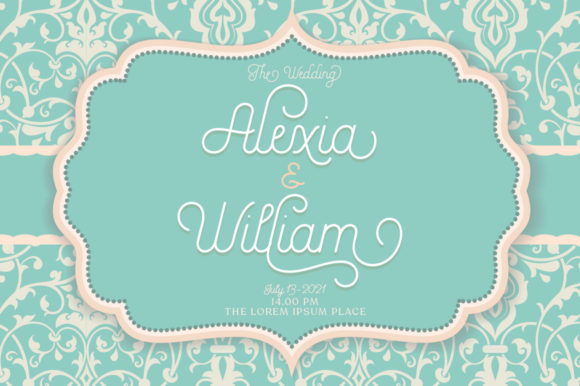 Ariana Script Font Poster 4