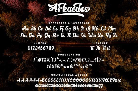 Arkaedos Font Poster 8