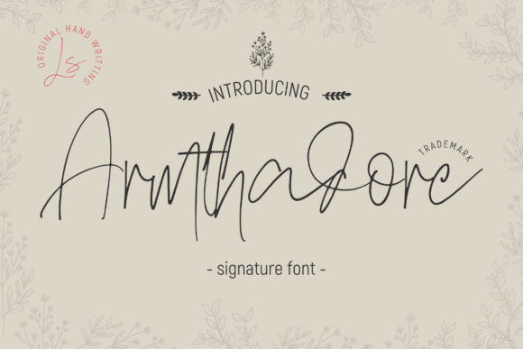 Armthadore Font Poster 1