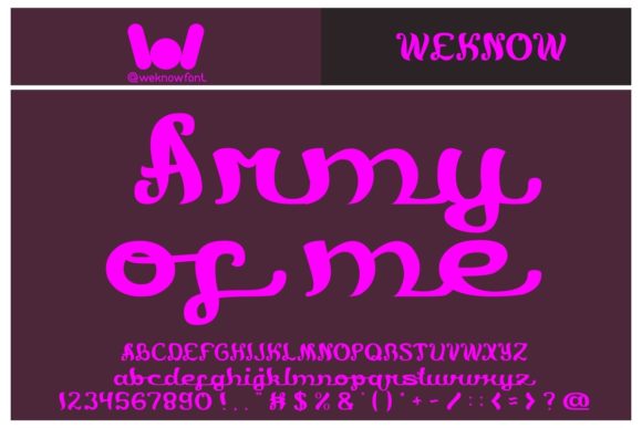 Army of Me Font