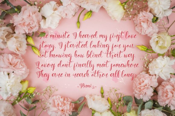 Art Valentine Font Poster 3