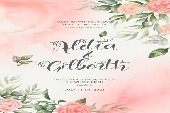 Art Valentine Font Poster 7