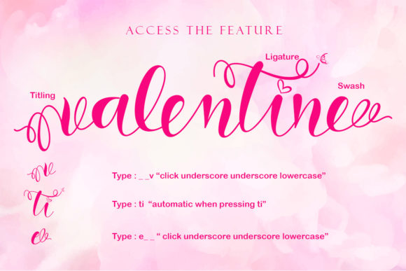 Art Valentine Font Poster 8