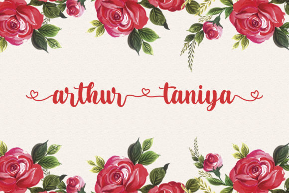 Arthur Taniya Font Poster 1