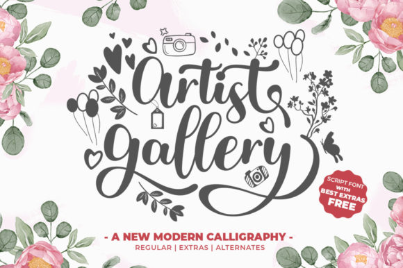 Artist Gallery Font Poster 1