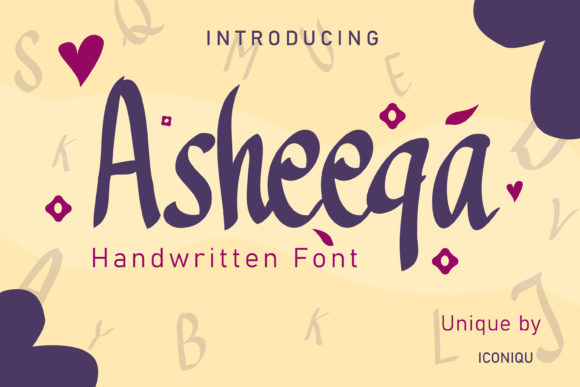 Asheeqa Font Poster 1