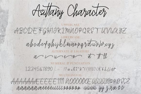 Asittany Font Poster 10
