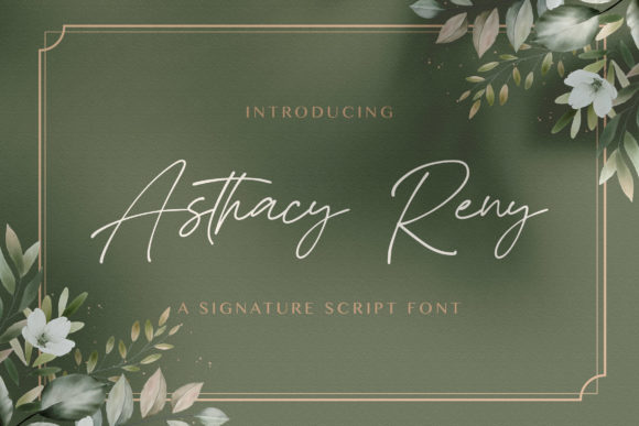 Asthacy Reny Font Poster 1