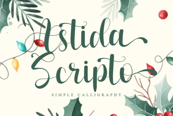 Astida Scripto Font Poster 1