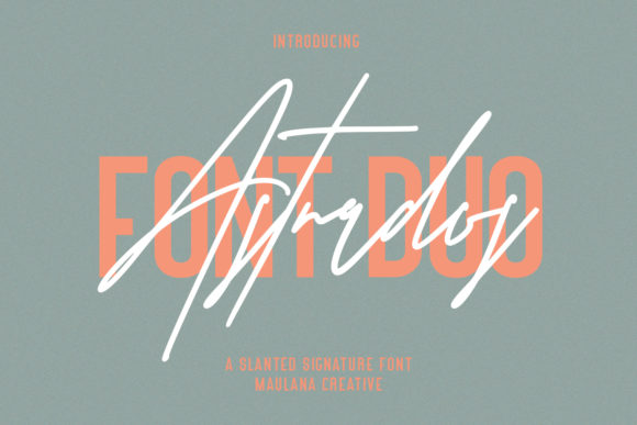 Astrados Signature Font Poster 1