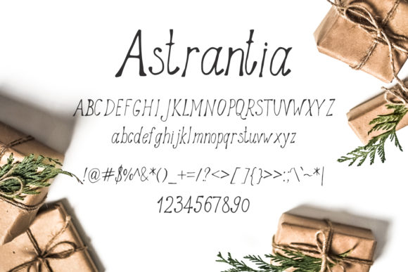 Astrantia Font Poster 2