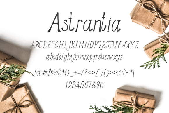 Astrantia Font Poster 2