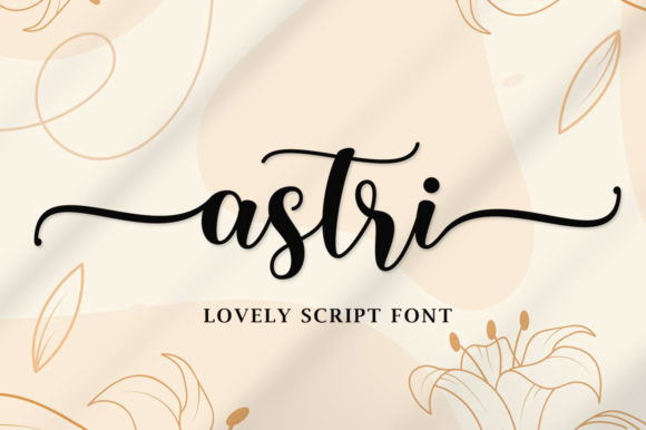 Astri Script Font Poster 1