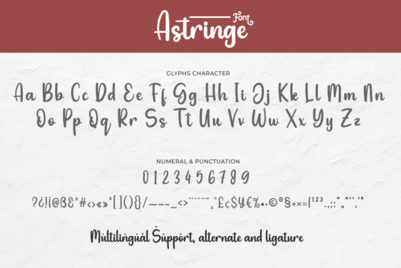 Astringe Font Poster 10