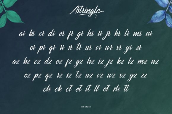 Astringle Font Poster 7