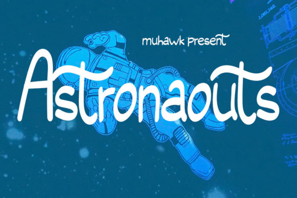 Astronaouts Font Poster 1