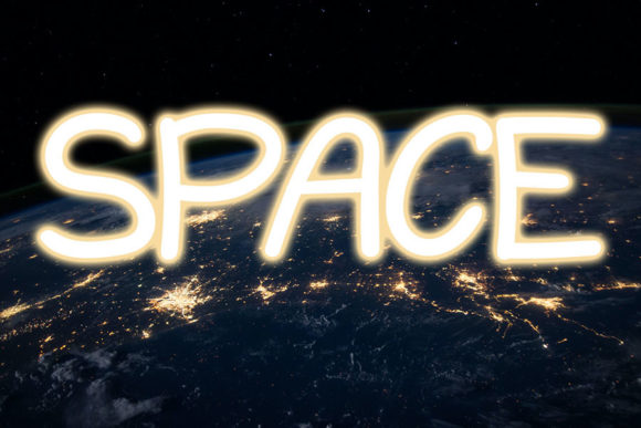 Astronaouts Font Poster 2