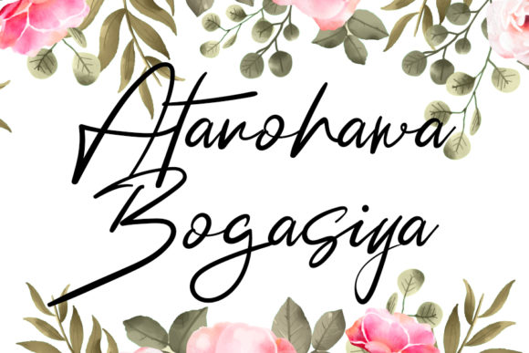 Atanohawa Bogasiya Font Poster 1