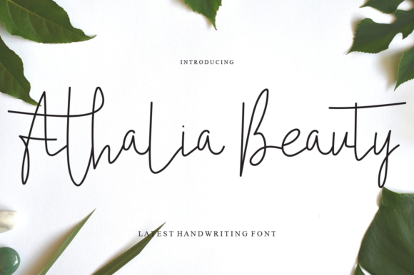Athalia Beauty Font Poster 1