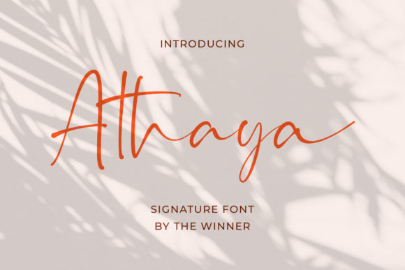 Athaya Font Poster 1