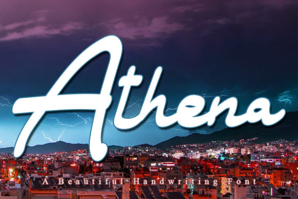 Athena Font Poster 1