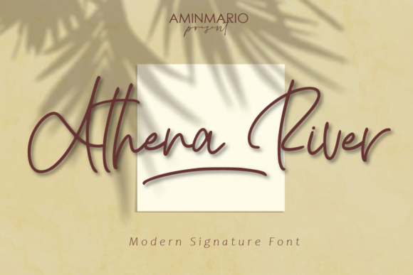 Athena River Font Poster 1