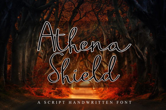 Athena Shield Font Poster 1