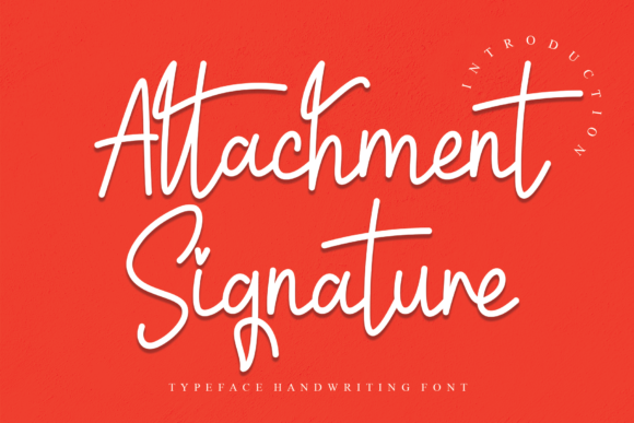 Attachment Signature Font Poster 1