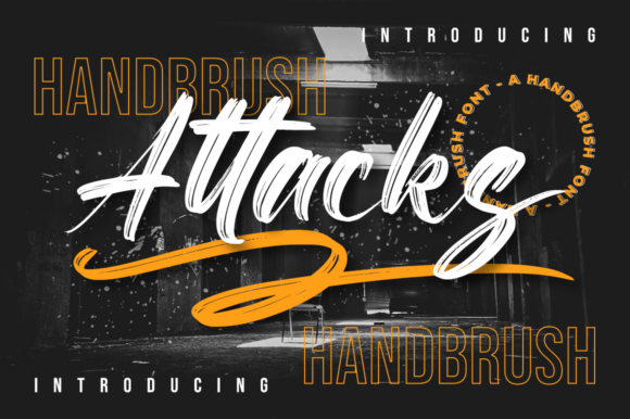 Attacks Font Poster 1