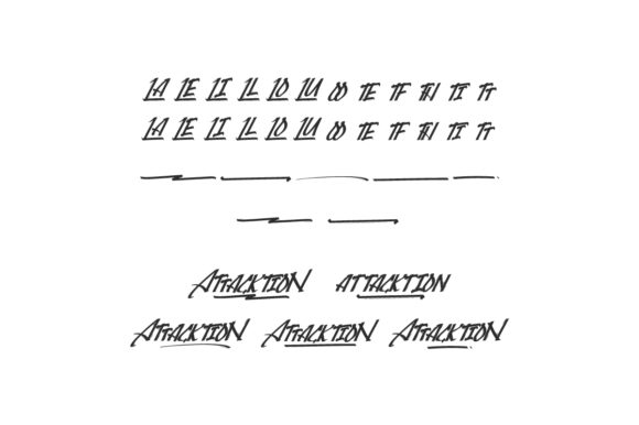 Attacktion Font Poster 7