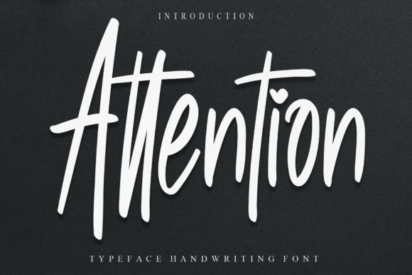 Attention Font Poster 1