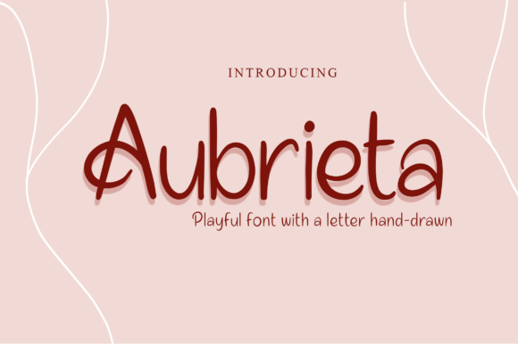 Aubrieta Font Poster 1