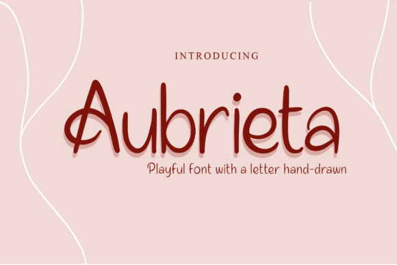 Aubrieta Font Aubrieta Font Poster 1