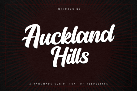 Auckland Hills Font Poster 1