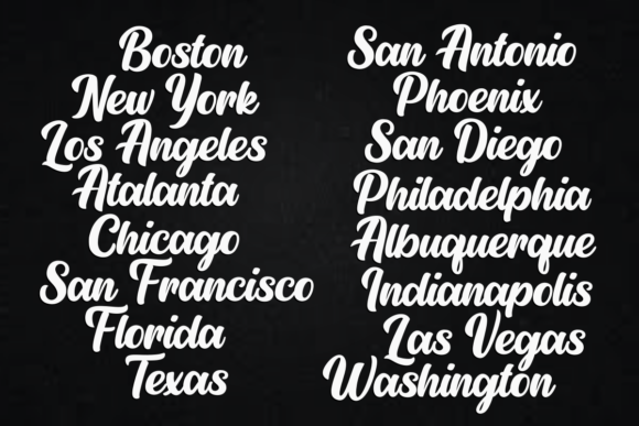Auckland Hills Font Poster 2