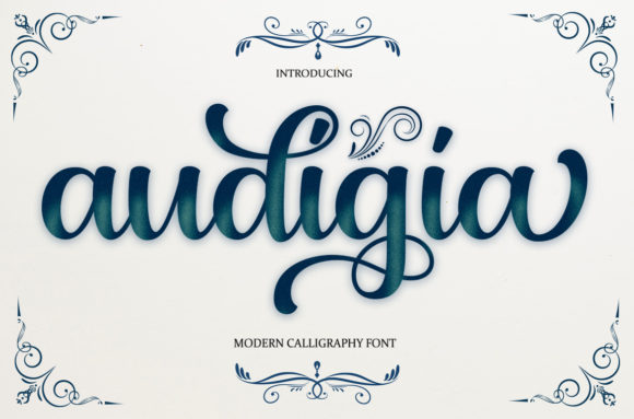 Audigia Font Poster 1