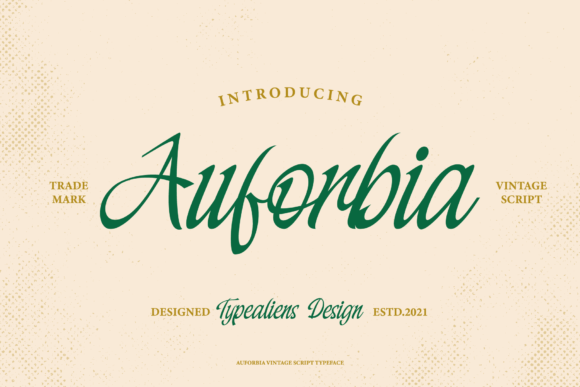 Auforbia Font Poster 1