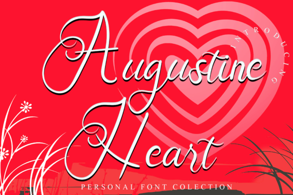 Augustine Heart Font Poster 1