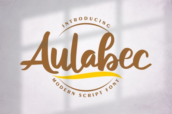 Aulabec Font Poster 1