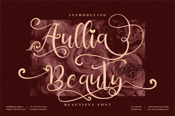 Aullia Beauty Font Poster 1