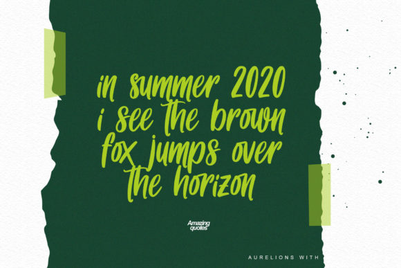 Aurelions Font Poster 4