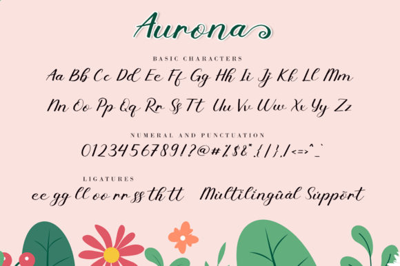 Aurona Font Poster 9