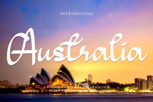 Australia Font Poster 1