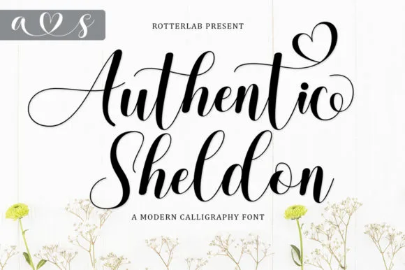 Authentic Sheldon Font Authentic Sheldon Font Poster 1